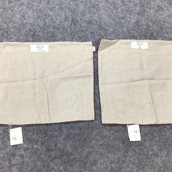 Kuk May Pillow Shams Abstract Purple Embroidered 20 x 20‎ Set Of 2 NWT 24 x 19 - Picture 5 of 12